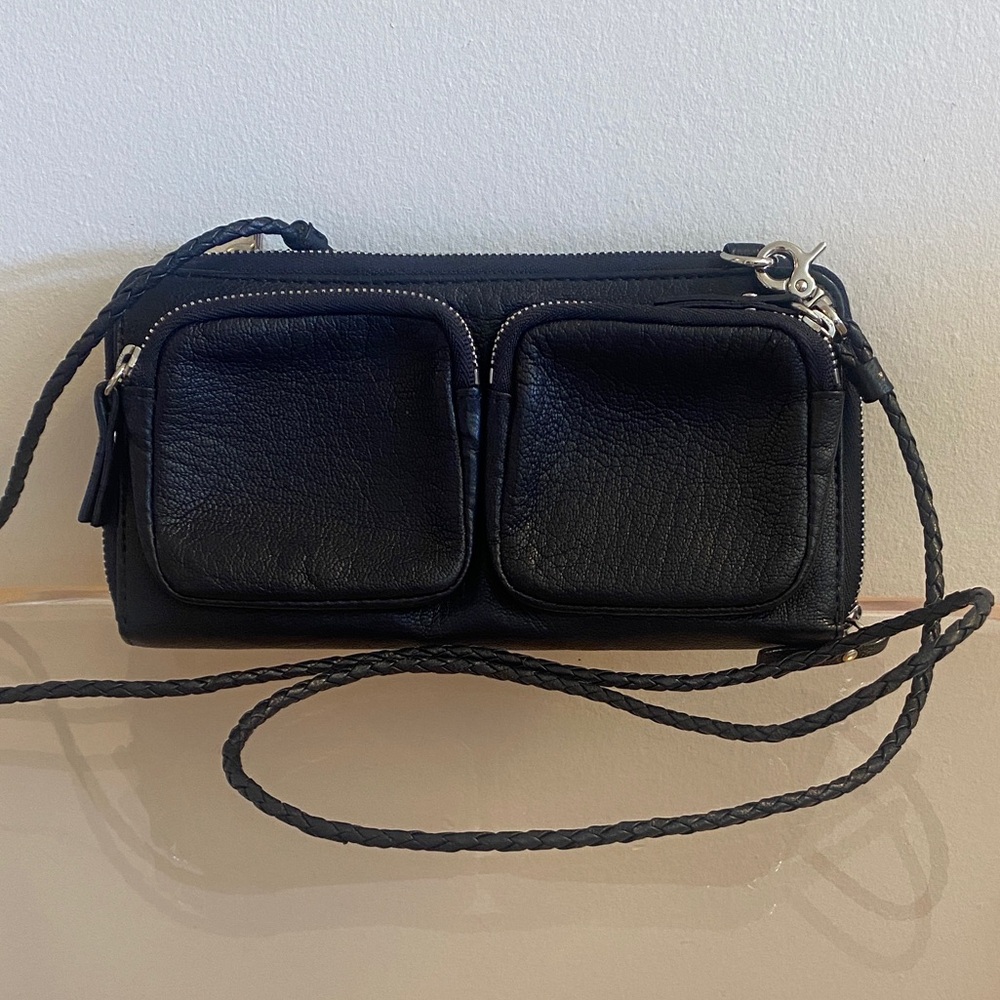 MZ Wallace Henry leather crossbody wallet